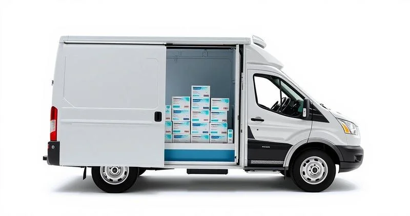 Serviço de transporte de vacinas