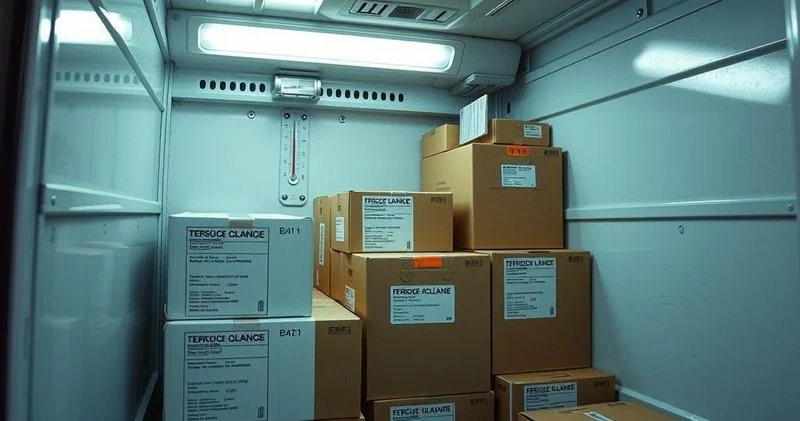Transporte de remédios refrigerados